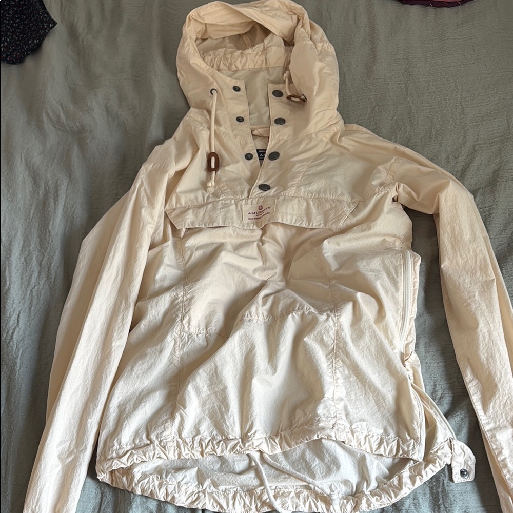 Women's Cream Hooded Jacket